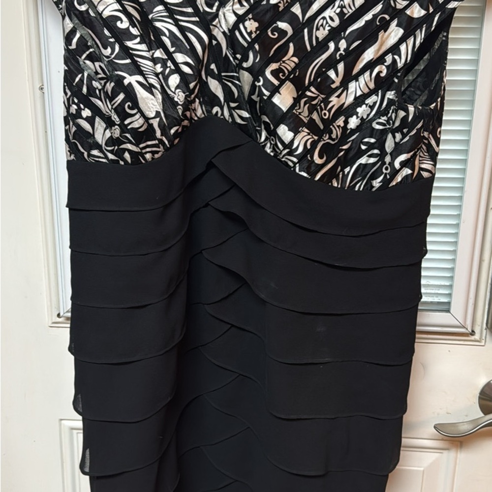 Dress Barn Black and White Patterned Dress